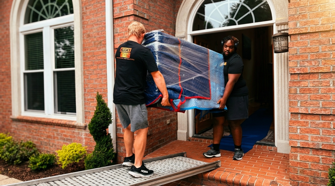 Furniture installation in a new home